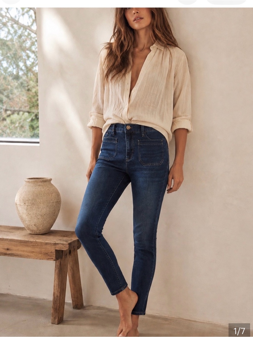 Nicole Miller SoHo high rise skinny in medium wash size 6